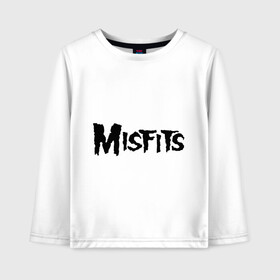 Детский лонгслив хлопок с принтом Misfits logo в Екатеринбурге, 100% хлопок | круглый вырез горловины, полуприлегающий силуэт, длина до линии бедер | misfits