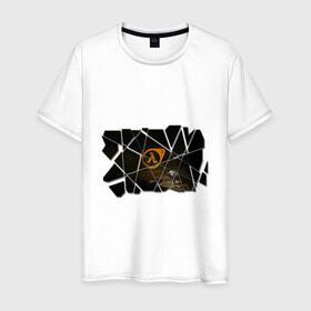 Мужская футболка хлопок с принтом Half-Life 3 (2) в Екатеринбурге, 100% хлопок | прямой крой, круглый вырез горловины, длина до линии бедер, слегка спущенное плечо. | компьютерные игры