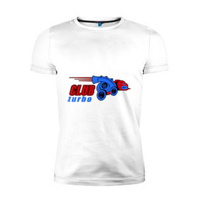 Мужская футболка премиум с принтом Club turbo в Екатеринбурге, 92% хлопок, 8% лайкра | приталенный силуэт, круглый вырез ворота, длина до линии бедра, короткий рукав | автомобильные | автотюнинг | клуб турбо | машина | тачка