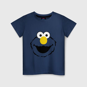 Детская футболка хлопок с принтом Sesame Street Elmo Big Smile в Екатеринбурге, 100% хлопок | круглый вырез горловины, полуприлегающий силуэт, длина до линии бедер | cookie monster | elmo | sesame street | улица сезам