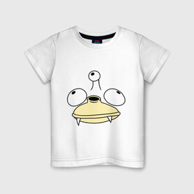 Детская футболка хлопок с принтом Мозгожерка в Екатеринбурге, 100% хлопок | круглый вырез горловины, полуприлегающий силуэт, длина до линии бедер | Тематика изображения на принте: мозги | мозгожерка | монстр | прикол