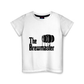 Детская футболка хлопок с принтом The brewmaster (пивовар) в Екатеринбурге, 100% хлопок | круглый вырез горловины, полуприлегающий силуэт, длина до линии бедер | Тематика изображения на принте: крестный отец | парордия | прикол