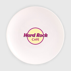 Тарелка 3D с принтом Hard rock в Екатеринбурге, фарфор | диаметр - 210 мм
диаметр для нанесения принта - 120 мм | Тематика изображения на принте: hard rock cafe | pock | музыка | рок | рок кафе