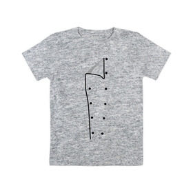 Детская футболка хлопок с принтом Шеф повар в Екатеринбурге, 100% хлопок | круглый вырез горловины, полуприлегающий силуэт, длина до линии бедер | для повара | имитация одежды | одежда | отворот | повар | пуговица | пуговицы | шеф повар