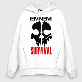 Мужское худи Oversize хлопок с принтом Eminem - Survival в Екатеринбурге, френч-терри — 70% хлопок, 30% полиэстер. Мягкий теплый начес внутри —100% хлопок | боковые карманы, эластичные манжеты и нижняя кромка, капюшон на магнитной кнопке | eminem   survival | gangsta | gansta | hip | hip hop | hop | media | rap | survival выживание | еп | рэп | рэпчина | хип | хип хоп | хоп | эминем