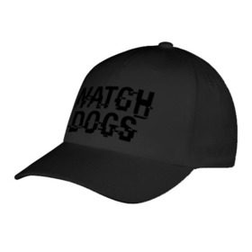 Бейсболка с принтом Watch Dogs в Екатеринбурге, 100% хлопок | классический козырек, металлическая застежка-регулятор размера | Тематика изображения на принте: watch dogs | сторожевые псы