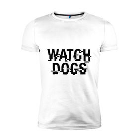 Мужская футболка премиум с принтом Watch Dogs в Екатеринбурге, 92% хлопок, 8% лайкра | приталенный силуэт, круглый вырез ворота, длина до линии бедра, короткий рукав | Тематика изображения на принте: watch dogs | сторожевые псы