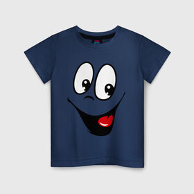 Детская футболка хлопок с принтом Заразительная улыбка в Екатеринбурге, 100% хлопок | круглый вырез горловины, полуприлегающий силуэт, длина до линии бедер | smile | заразительная улыбка | смайл | смайлик | смайлы | улыбка