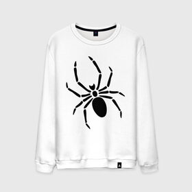 Мужской свитшот хлопок с принтом Страшный паук в Екатеринбурге, 100% хлопок |  | насекомые | паук | паук на спине | страшный паук | тарантул