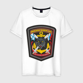 Мужская футболка хлопок с принтом Морская пехота БФ(3) в Екатеринбурге, 100% хлопок | прямой крой, круглый вырез горловины, длина до линии бедер, слегка спущенное плечо. | морская пехота