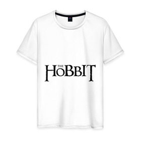 Мужская футболка хлопок с принтом The Hobbit logo в Екатеринбурге, 100% хлопок | прямой крой, круглый вырез горловины, длина до линии бедер, слегка спущенное плечо. | the hobbit | the hobbit: the desolation of smaug | джон толкин | толкин | хоббит | хоббит 2013 | хоббит пустошь смауга