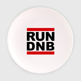 Тарелка с принтом RUN DNB в Екатеринбурге, фарфор | диаметр - 210 мм
диаметр для нанесения принта - 120 мм | dnb | run | run dnb | музыка | электронная