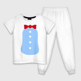 Детская пижама хлопок с принтом Костюм Пингвина в Екатеринбурге, 100% хлопок |  брюки и футболка прямого кроя, без карманов, на брюках мягкая резинка на поясе и по низу штанин
 | костюм | костюм пингвина | праздник