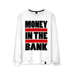 Мужской свитшот хлопок с принтом Деньги в банке в Екатеринбурге, 100% хлопок |  | банка | деньги | деньги в банке | офисный планктон | профессии