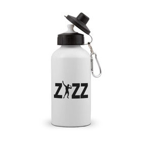Бутылка спортивная с принтом Zyzz в Екатеринбурге, металл | емкость — 500 мл, в комплекте две пластиковые крышки и карабин для крепления | zyzz | силовой спорт | спорт