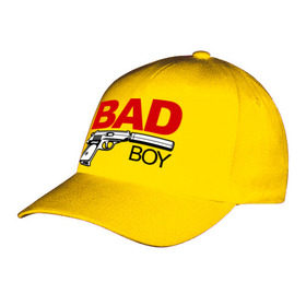 Бейсболка с принтом Bad boy (плохой парень) в Екатеринбурге, 100% хлопок | классический козырек, металлическая застежка-регулятор размера | bad boy