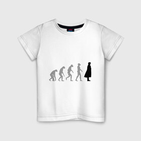 Детская футболка хлопок с принтом Sherlock evolution в Екатеринбурге, 100% хлопок | круглый вырез горловины, полуприлегающий силуэт, длина до линии бедер | sherlock evolution | кино | мультфильмы и тв 
 шерлок холмс | сыщик | холмс
