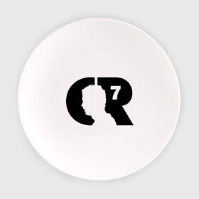 Тарелка с принтом Ronaldo 7 в Екатеринбурге, фарфор | диаметр - 210 мм
диаметр для нанесения принта - 120 мм | Тематика изображения на принте: ronaldo 7 | спорт 
футбол