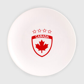 Тарелка 3D с принтом Канада в Екатеринбурге, фарфор | диаметр - 210 мм
диаметр для нанесения принта - 120 мм | канада | спорт | хоккеист | хоккей | шайба