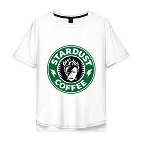 Мужская футболка хлопок Oversize с принтом Stardust coffee в Екатеринбурге, 100% хлопок | свободный крой, круглый ворот, “спинка” длиннее передней части | stardust coffee | зерна | кофе | напиток | популярные | прикольные картинки