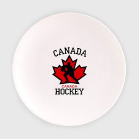 Тарелка 3D с принтом Канада хоккей (Canada Hockey) в Екатеринбурге, фарфор | диаметр - 210 мм
диаметр для нанесения принта - 120 мм | canada hockey | канада хоккей | лед | спорт | хоккей | шайба