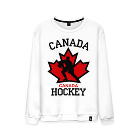 Мужской свитшот хлопок с принтом Канада хоккей (Canada Hockey) в Екатеринбурге, 100% хлопок |  | canada hockey | канада хоккей | лед | спорт | хоккей | шайба
