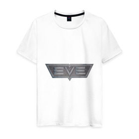 Мужская футболка хлопок с принтом EVE online в Екатеринбурге, 100% хлопок | прямой крой, круглый вырез горловины, длина до линии бедер, слегка спущенное плечо. | eve online | игры