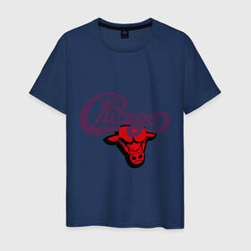 Мужская футболка хлопок с принтом Чикаго Булс Chicago bulls в Екатеринбурге, 100% хлопок | прямой крой, круглый вырез горловины, длина до линии бедер, слегка спущенное плечо. | chicago bulls | swag | бык | чикаго булс