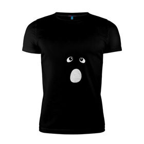 Мужская футболка премиум с принтом Колючий ёжик в Екатеринбурге, 92% хлопок, 8% лайкра | приталенный силуэт, круглый вырез ворота, длина до линии бедра, короткий рукав | ежик в тумане | животные | колючий ёжик | колючки