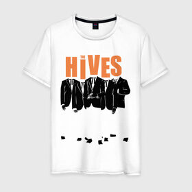 Мужская футболка хлопок с принтом The Hives (пиджаки) в Екатеринбурге, 100% хлопок | прямой крой, круглый вырез горловины, длина до линии бедер, слегка спущенное плечо. | kubana 2014 | the hives | альтернатива | кубана 2014 | музыка | рок | с группами | фестиваль