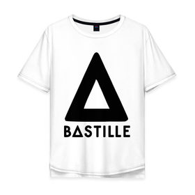 Мужская футболка хлопок Oversize с принтом Bastille в Екатеринбурге, 100% хлопок | свободный крой, круглый ворот, “спинка” длиннее передней части | bastille | kubana | rock | кубана | музыка | подарок | рок | треугольник