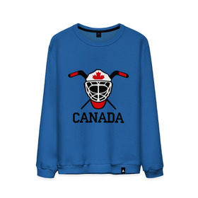 Мужской свитшот хлопок с принтом Canada (Канадский хоккей) в Екатеринбурге, 100% хлопок |  | canada | канадский | клюшка | спорт | хоккей | шайба