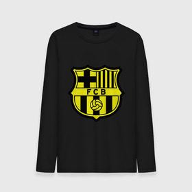 Мужской лонгслив хлопок с принтом Barcelona logo в Екатеринбурге, 100% хлопок |  | barcelona | fc | fc barcelona | footbal club | барселона | лого | логотип | спорт | футбол | футбольный клуб