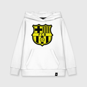 Детская толстовка хлопок с принтом Barcelona logo в Екатеринбурге, 100% хлопок | Круглый горловой вырез, эластичные манжеты, пояс, капюшен | barcelona | fc | fc barcelona | footbal club | барселона | лого | логотип | спорт | футбол | футбольный клуб