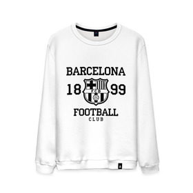 Мужской свитшот хлопок с принтом Barcelona 1899 в Екатеринбурге, 100% хлопок |  | barcelona | fc | fc barcelona | footbal club | барселона | лого | логотип | спорт | футбол | футбольный клуб