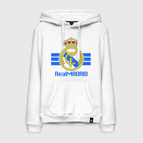 Мужская толстовка хлопок с принтом Real Madrid в Екатеринбурге, френч-терри, мягкий теплый начес внутри (100% хлопок) | карман-кенгуру, эластичные манжеты и нижняя кромка, капюшон с подкладом и шнурком | Тематика изображения на принте: 1902 | fc | footbal club | real madrid | лого | логотип | реал мадрид | спорт | футбол | футбольный клуб