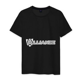 Мужская футболка хлопок с принтом Дота 2 Альянс в Екатеринбурге, 100% хлопок | прямой крой, круглый вырез горловины, длина до линии бедер, слегка спущенное плечо. | alliance | dota | dota2 | альянс | дота | дота2
