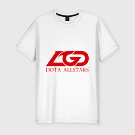 Мужская футболка премиум с принтом LGD Dota 2 в Екатеринбурге, 92% хлопок, 8% лайкра | приталенный силуэт, круглый вырез ворота, длина до линии бедра, короткий рукав | Тематика изображения на принте: all | dota | dota2 | lgd | stars | дота | дота2 | лгд
