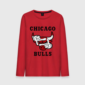 Мужской лонгслив хлопок с принтом Chicago Bulls Swag в Екатеринбурге, 100% хлопок |  | bulls | chicago | new | swag | буллс | чикаго