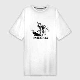 Платье-футболка хлопок с принтом Dark Souls в Екатеринбурге,  |  | dark souls