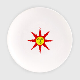 Тарелка с принтом Dark Souls в Екатеринбурге, фарфор | диаметр - 210 мм
диаметр для нанесения принта - 120 мм | dark souls