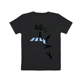 Детская футболка хлопок с принтом The Beatles break down в Екатеринбурге, 100% хлопок | круглый вырез горловины, полуприлегающий силуэт, длина до линии бедер | beatles | break | down | битлз | группа | падение