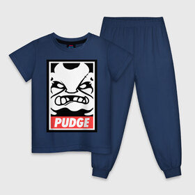 Детская пижама хлопок с принтом Pudge Dota2 в Екатеринбурге, 100% хлопок |  брюки и футболка прямого кроя, без карманов, на брюках мягкая резинка на поясе и по низу штанин
 | Тематика изображения на принте: dota | obey | pudge | дота | пудж