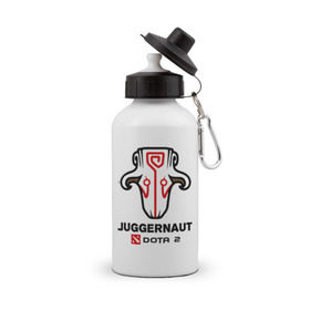 Бутылка спортивная с принтом Juggernaut Dota2 в Екатеринбурге, металл | емкость — 500 мл, в комплекте две пластиковые крышки и карабин для крепления | dota | juggernaut | джаггернаут | дота