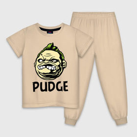 Детская пижама хлопок с принтом Pudge Пудж в Екатеринбурге, 100% хлопок |  брюки и футболка прямого кроя, без карманов, на брюках мягкая резинка на поясе и по низу штанин
 | dota | pudge | дота | пудж
