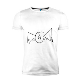 Мужская футболка премиум с принтом Aerosmith (draw logo) в Екатеринбурге, 92% хлопок, 8% лайкра | приталенный силуэт, круглый вырез ворота, длина до линии бедра, короткий рукав | aerosmith | draw | logo | логотип | рисованный
