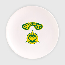 Тарелка с принтом Боевые Жабы в Екатеринбурге, фарфор | диаметр - 210 мм
диаметр для нанесения принта - 120 мм | Тематика изображения на принте: battle | batttletoads | sega | toads | сега
