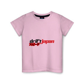 Детская футболка хлопок с принтом DRIFT JAPAN streetstyle в Екатеринбурге, 100% хлопок | круглый вырез горловины, полуприлегающий силуэт, длина до линии бедер | Тематика изображения на принте: дрифт