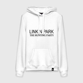 Женская толстовка хлопок с принтом Linkin Park The hunting party в Екатеринбурге, френч-терри, мягкий теплый начес внутри (100% хлопок) | карман-кенгуру, эластичные манжеты и нижняя кромка, капюшон с подкладом и шнурком | hunting | linkin | park | party