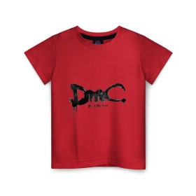 Детская футболка хлопок с принтом Эмблема Devil May Cry в Екатеринбурге, 100% хлопок | круглый вырез горловины, полуприлегающий силуэт, длина до линии бедер | dmc | данте